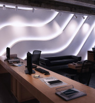 Гипсовая световая 3D панель Zaha Angles 2