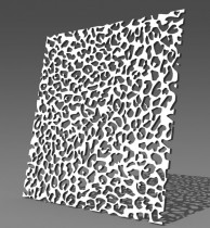 Резная 3D перегородка А13 Пятна ягуара
